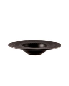 SKALISTOS Pasta Bowl Black Embossed Ø 27 cm h 4 Cm