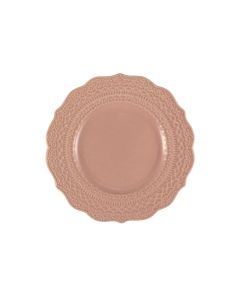 SKALISTOS Bread Plate Pink Embossed Ø 15 cm h 2 Cm