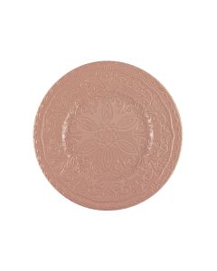 SKALISTOS Dessert Plate Pink Embossed Ø 22,5 cm h 2,5 Cm