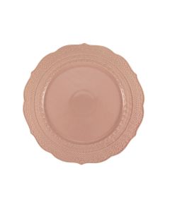 SKALISTOS Dinner Plate Pink Embossed Ø 28 cm h 2 Cm