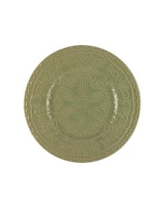 SKALISTOS Dessert Plate Sage Green Embossed Ø 22,5 cm h 2,5 Cm