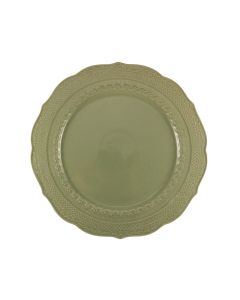 SKALISTOS Dinner Plate Sage Green Embossed Ø 28 cm h 2 Cm