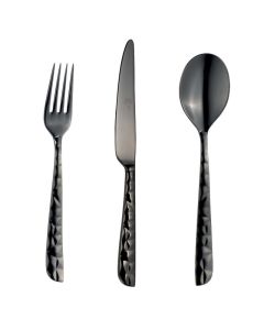 SYBARIS Cutlery set - Stainless Steel 18/10 black pvd finish