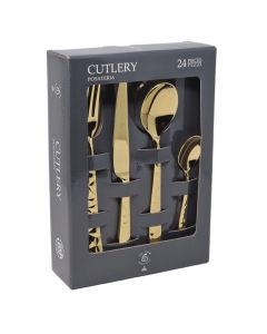 SYBARIS Mirror Finish Stainless Steel Cutlery Set 24 Pieces