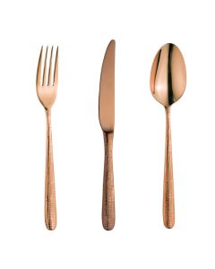 TARAS Cutlery set - Stainless Steel 18/10 copper pvd finish