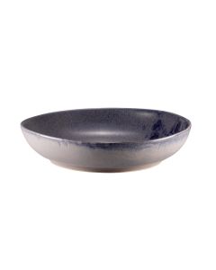 PHOBOS Grey Bowl with Blue Reactive Dots Ø cm 28