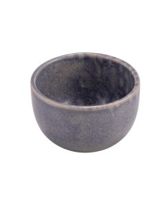 PHOBOS Grey Bowl with Blue Reactive Dots Ø cm 6,5