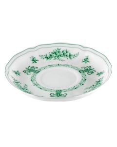 ANTHIROS White and Green Coffee cup Saucer Ø cm 13