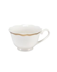IONICA Ivory Tea cup with Gold Rims cl 20