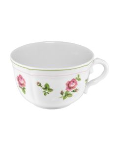ANTHIROS White Tea cup with Green Rim cl 20